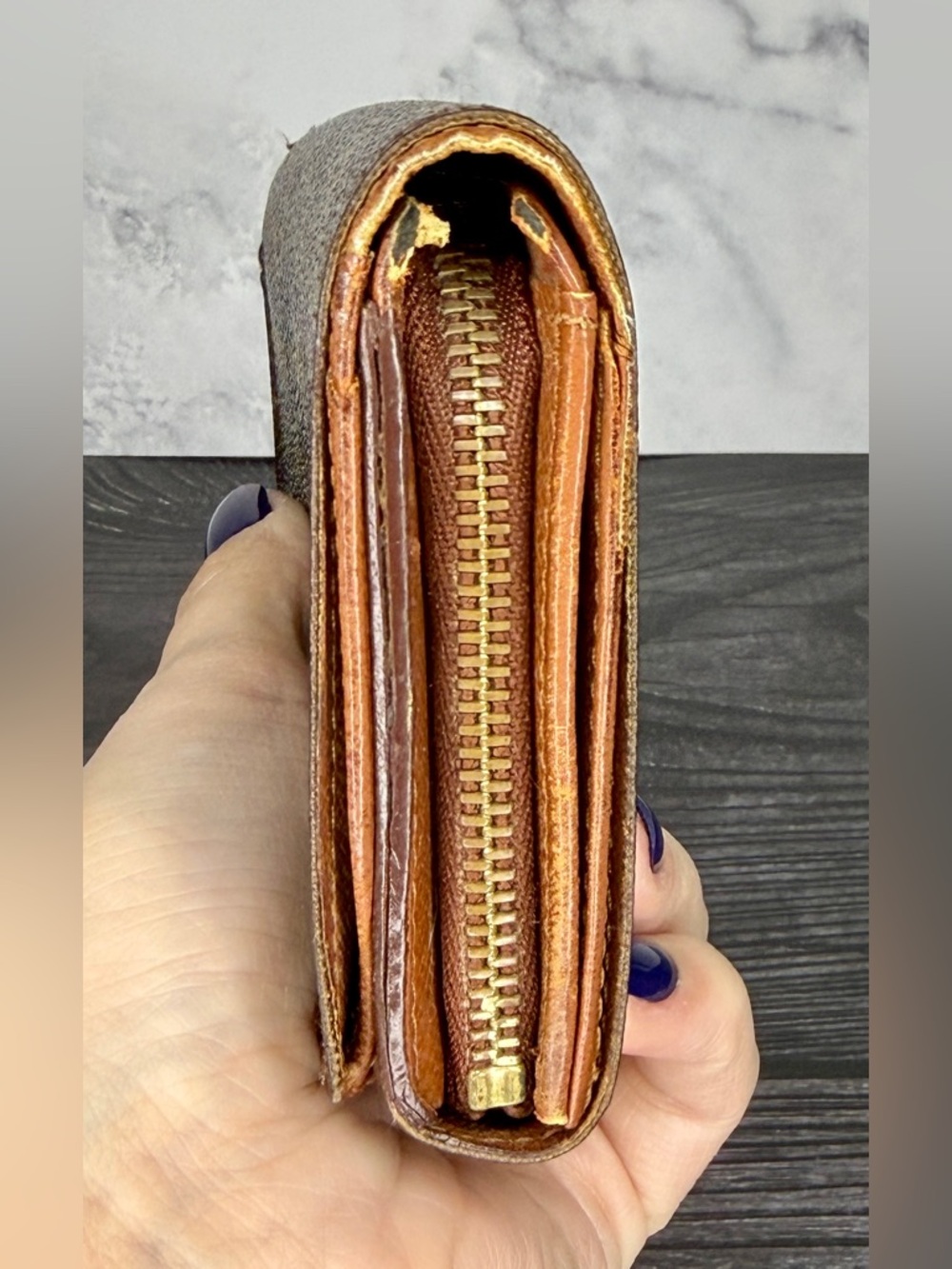 Louis Vuitton Monogram Portefeuille Trésor Wallet | Vintage | RA0968 - Picture 5 of 10